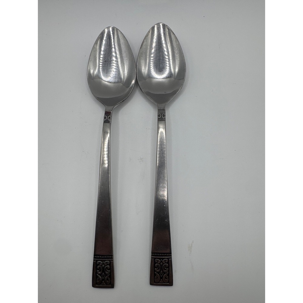 Royalton RLN1 Stainless Steel Tablespoons Black Accent Korea Set of 2 7.25"